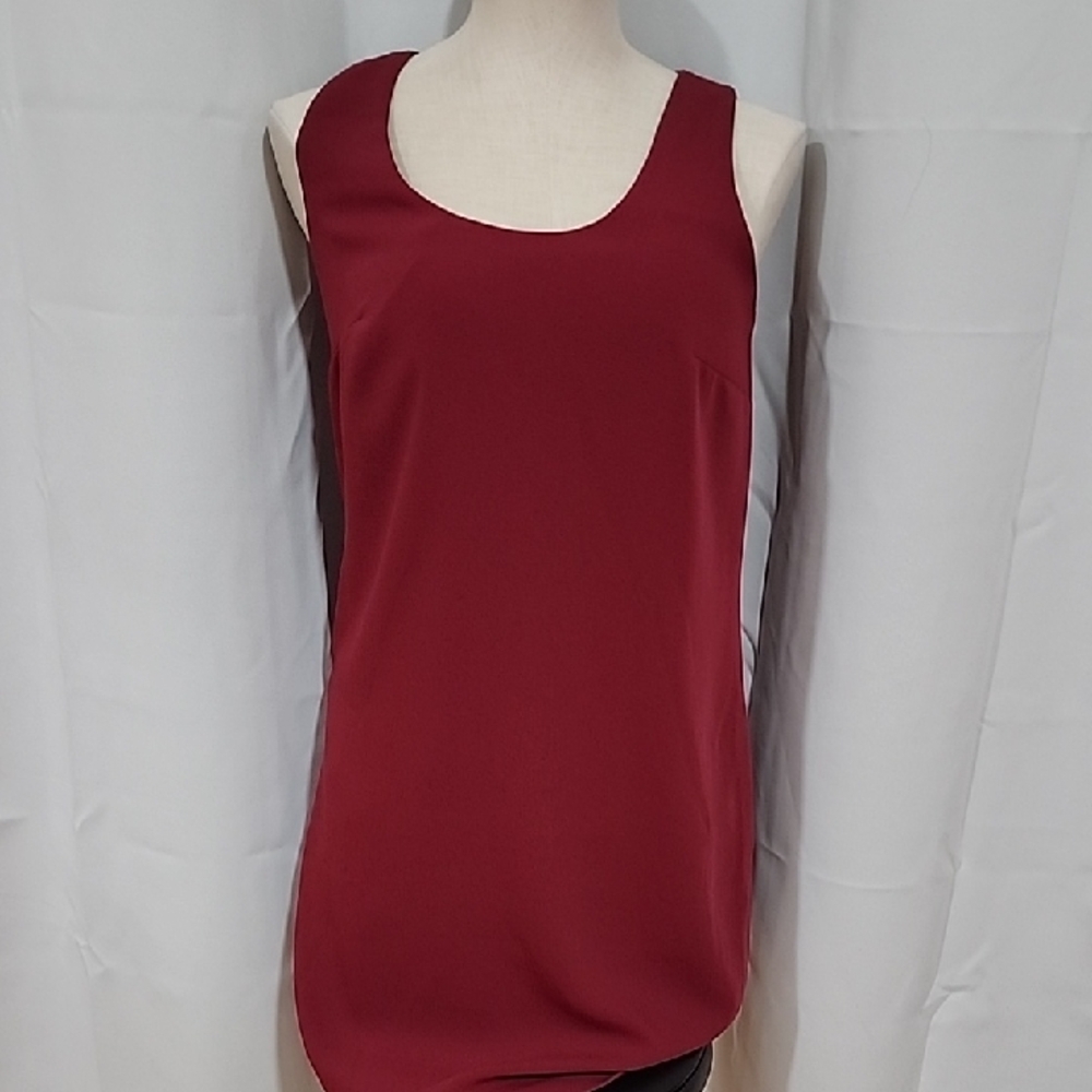Ann Taylor Rich Red Sleeveless Dress